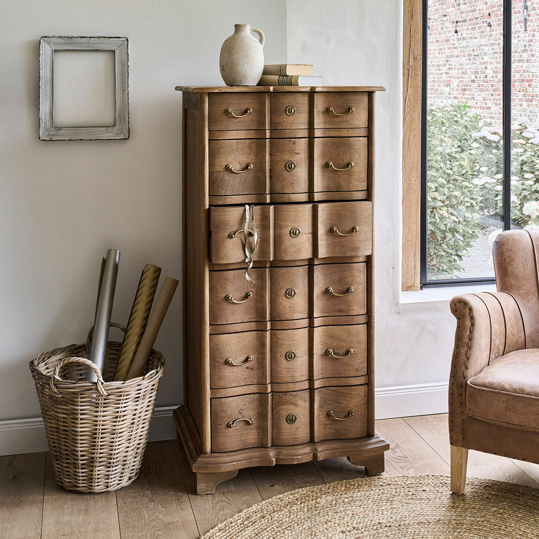 Chiffonier Loberon AIGUILLON bois de manguier — photo produit