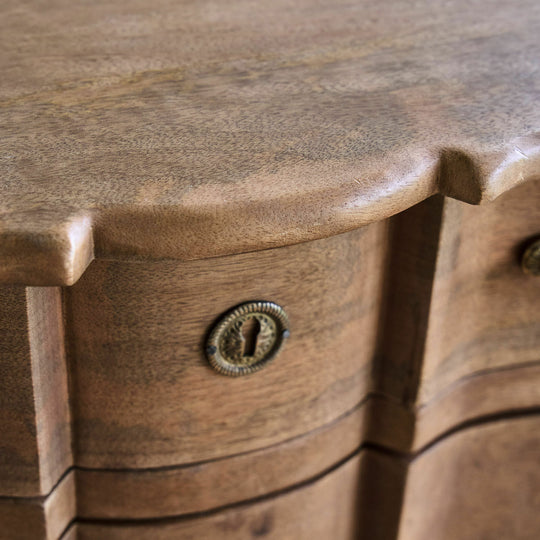 Chiffonier Loberon AIGUILLON bois de manguier — photo produit