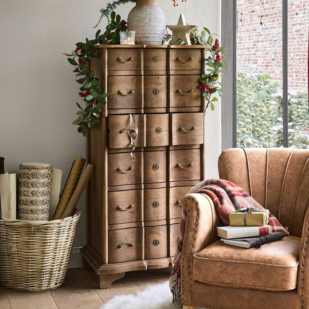 Chiffonier Loberon AIGUILLON bois de manguier — photo produit