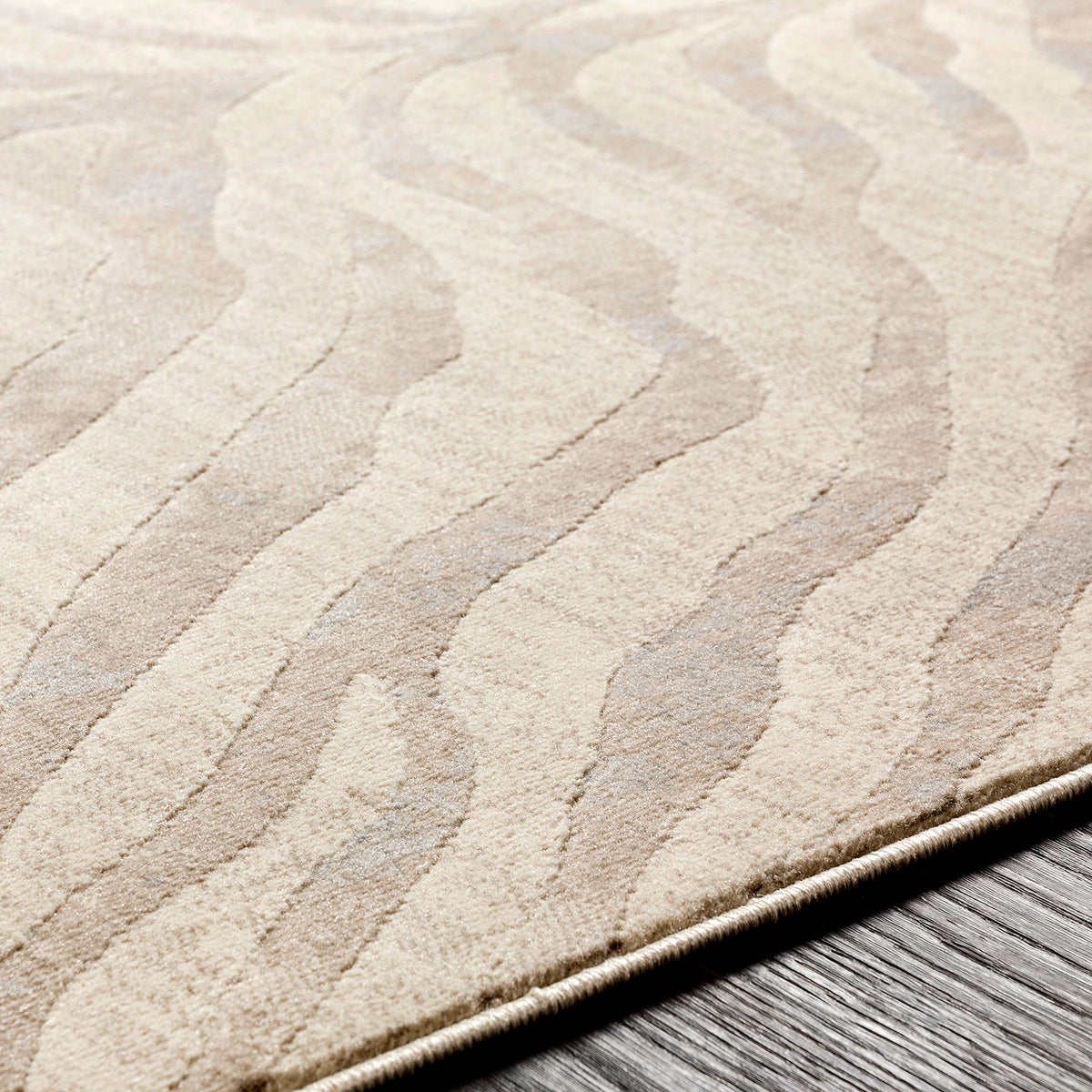 Tapis de Couloir Zébré Bohème Gris/Beige Luanda