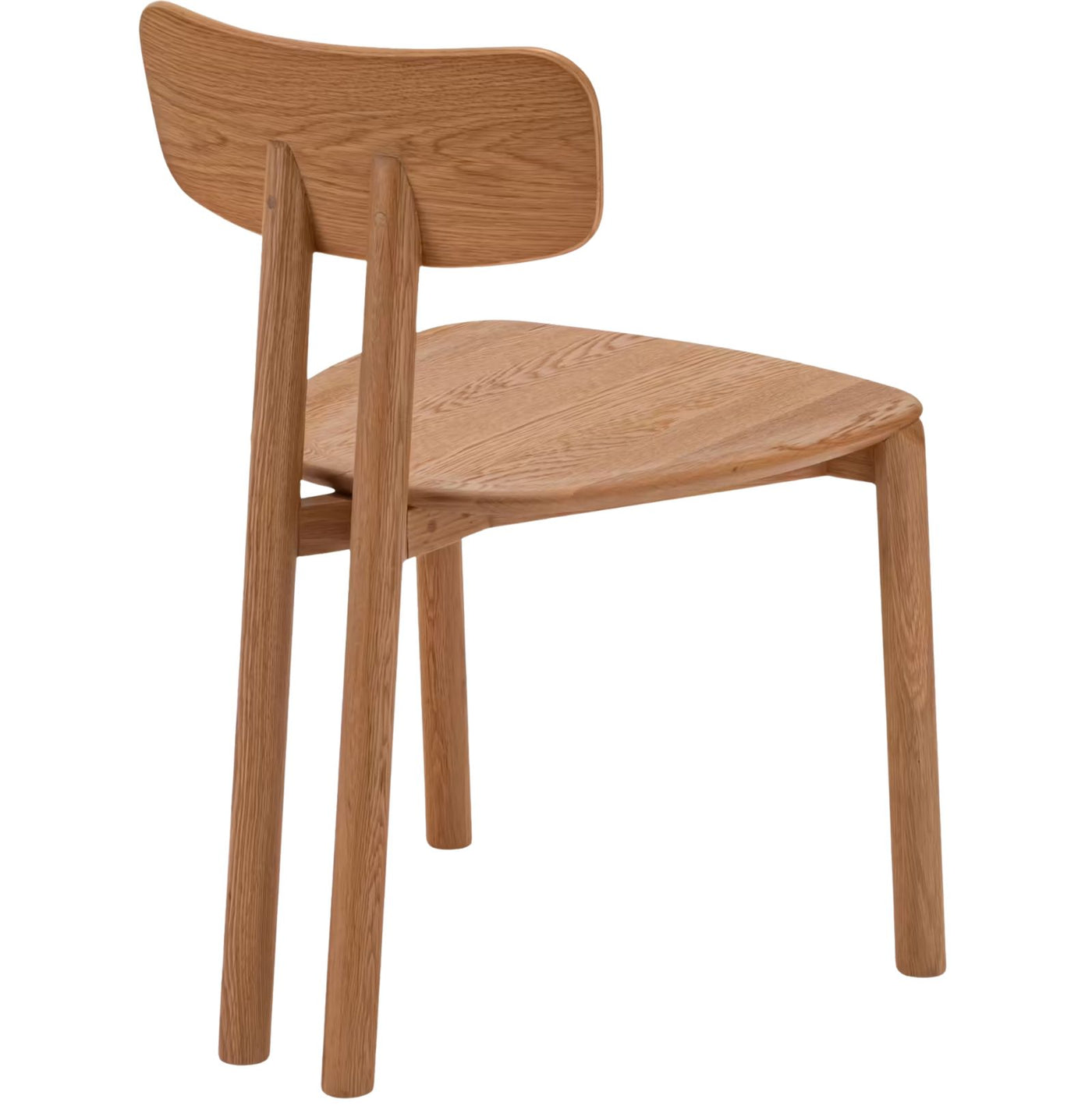 Lot de 4 chaises ALINEA Claro en chêne massif sans accoudoirs bois clair