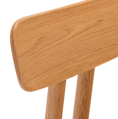 Lot de 4 chaises ALINEA Claro en chêne massif sans accoudoirs bois clair