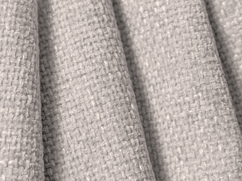 Fauteuil MAISON HERITAGE Clau en tissu chenille gris clair — photo produit