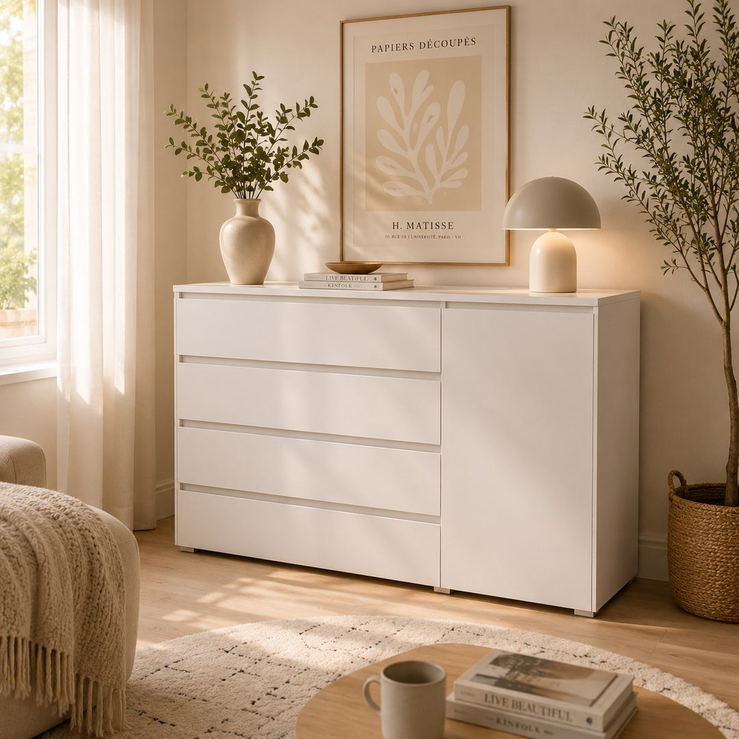 Commode MOBILIER 1 Cirdora 104 (Blanc)