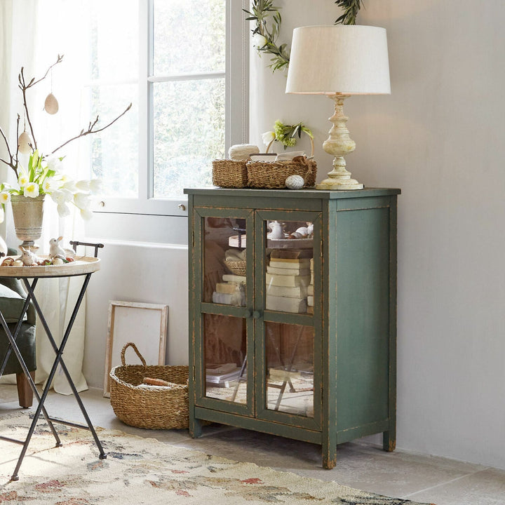 Commode LOBERON Alajela vert vieilli