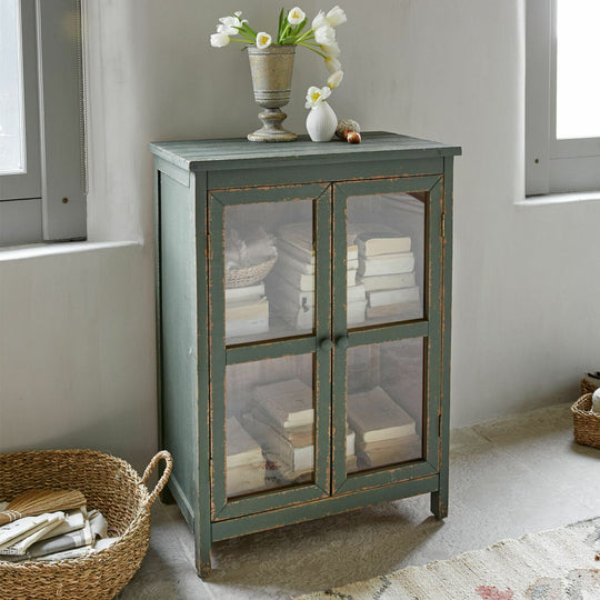 Commode LOBERON Alajela vert vieilli — photo produit