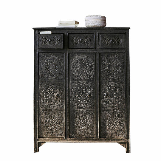 Commode LOBERON Dakota en bois noir — photo produit