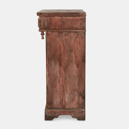 Commode LOBERON Jolivarne en pin rouge vieilli — photo produit