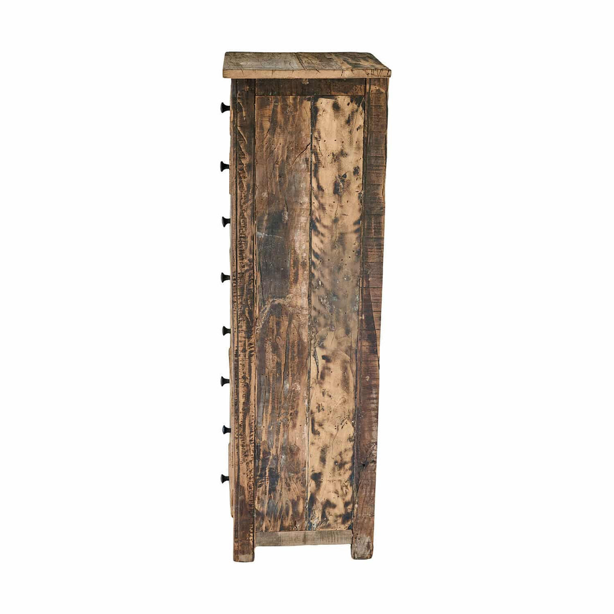 Semainier LOBERON Turell 7 tiroirs bois recyclé — photo produit