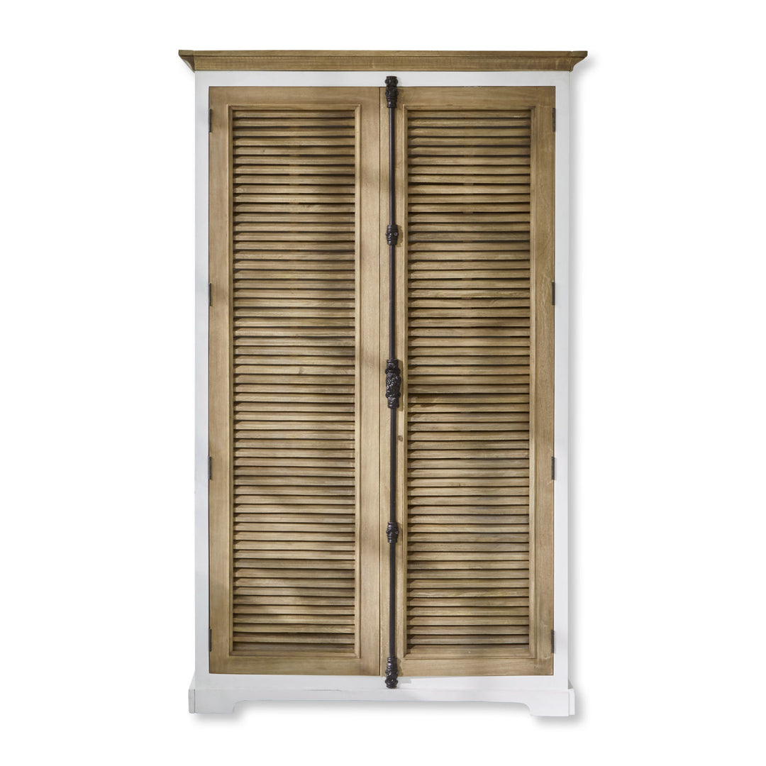 Armoire LOBERON Comtois en bois marron blanc