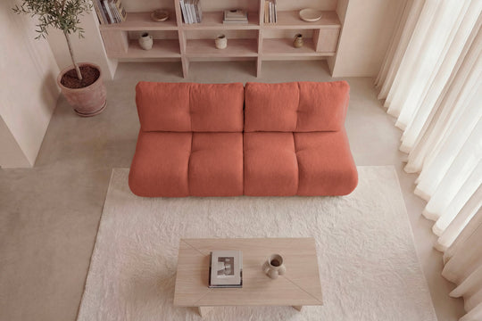 Canapé CASANOVA PARIS Constance Mini bouclette terracotta — photo produit