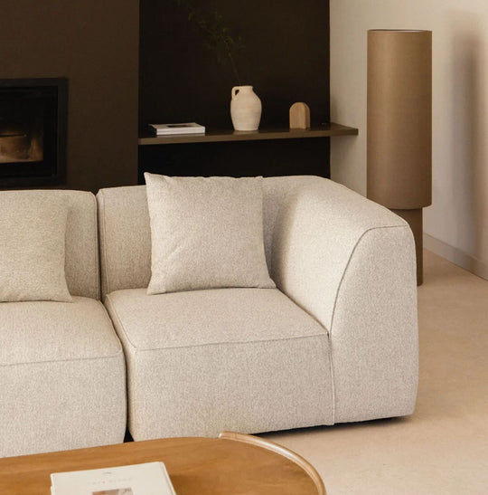 Module d’angle rembourré SKLUM Cardea Beige
