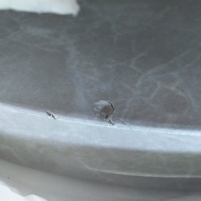 Table basse DRAWER Narvik ovale effet marbre 190x60cm