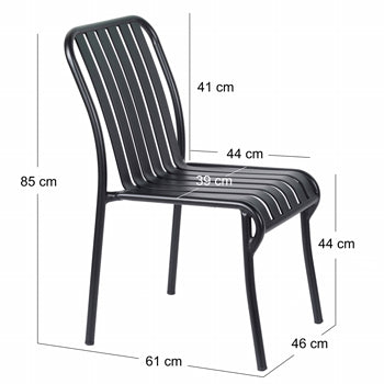 Chaise de jardin Oviala en metal FARO