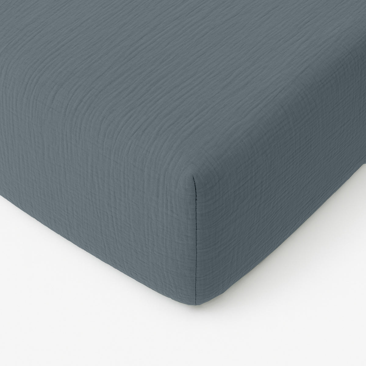 Drap housse Bâton Rouge en double gaze de coton, bonnet 30 cm