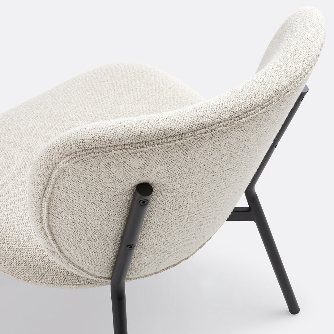 Fauteuil La Redoute Interieurs lounge bouclette écru Belvini