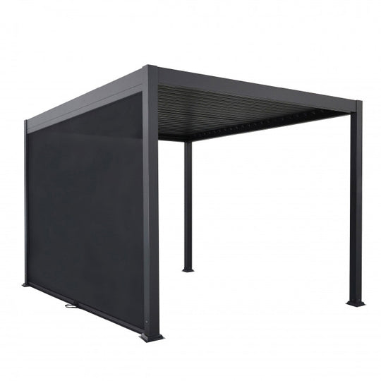 Store DRAWER Tero pour pergola bioclimatique 4m gris foncé