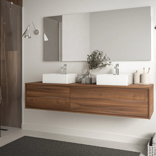 Meuble sous vasque suspendu VENTE-UNIQUE Isaure II 150cm
