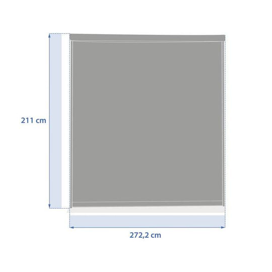 Store pour pergola HESPERIDE Evonis 3m gris graphite