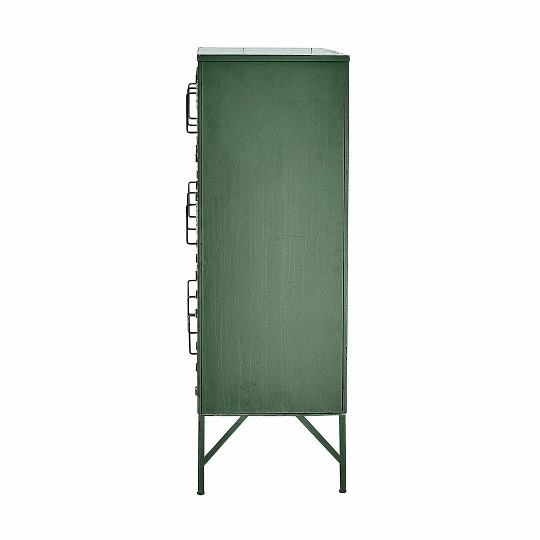 Armoire style industriel URILLAC vert vieilli