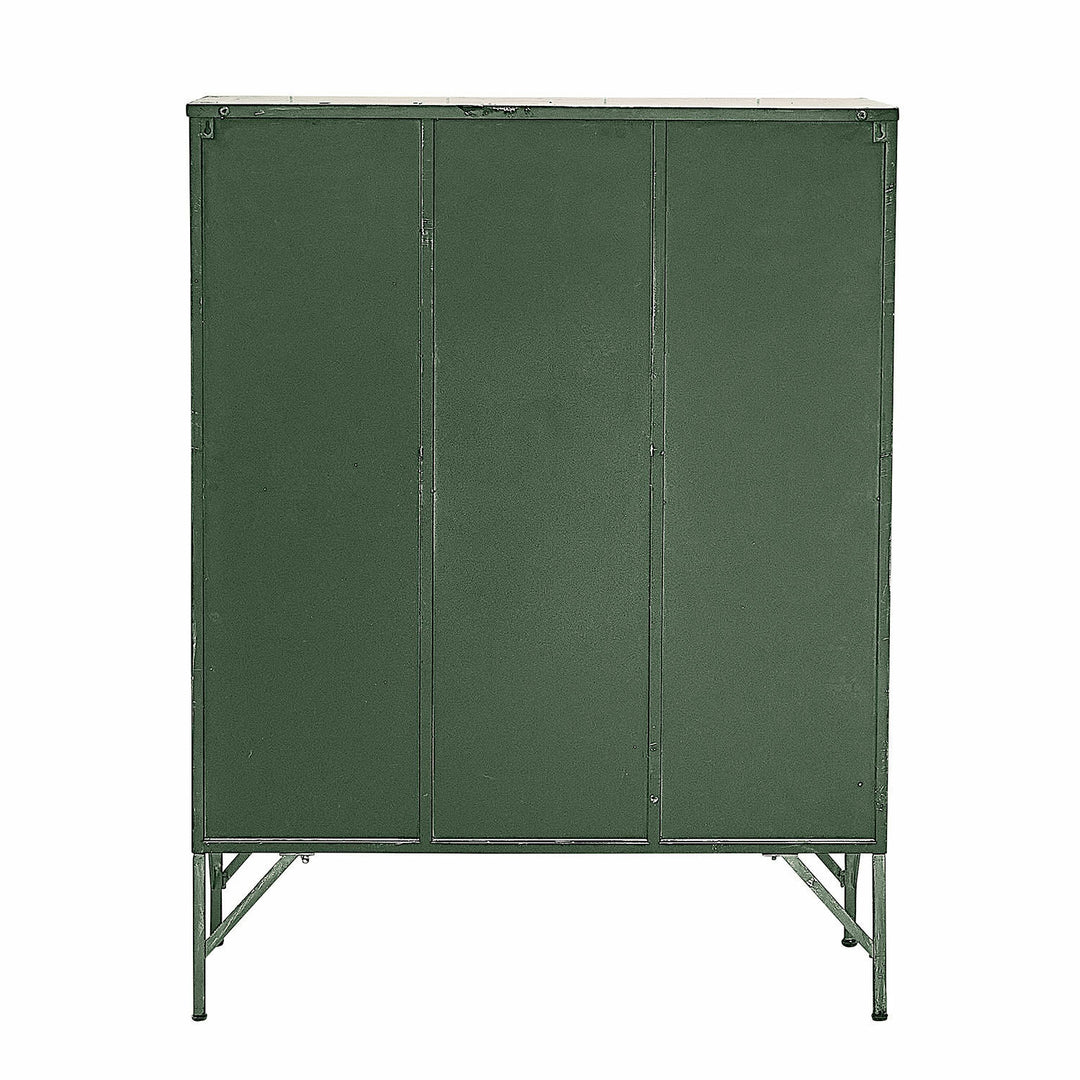 Armoire style industriel URILLAC vert vieilli