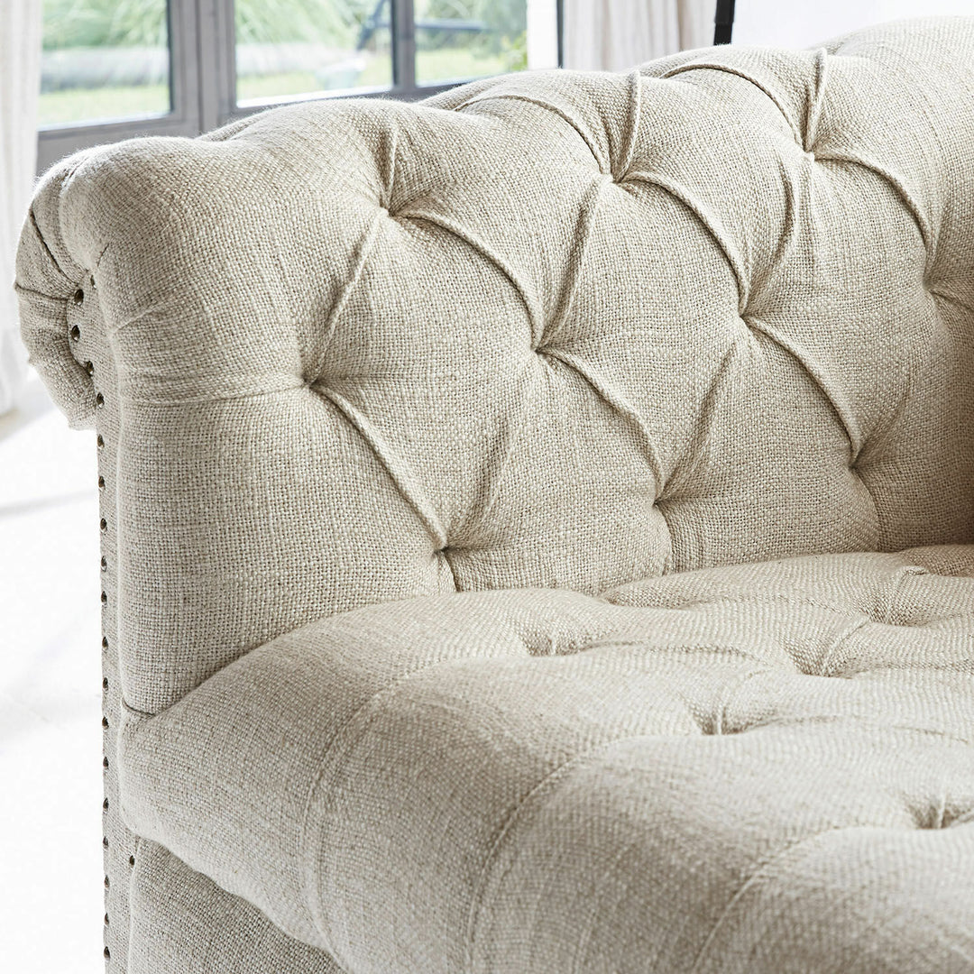 Canapé LOBERON Parpeville en lin beige