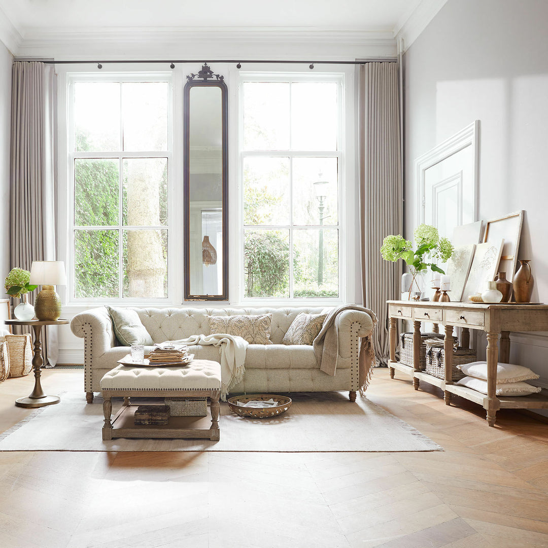 Canapé LOBERON Parpeville en lin beige