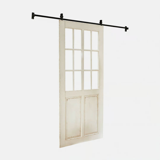 Porte coulissante LOBERON Sorelles blanc vieilli — photo produit