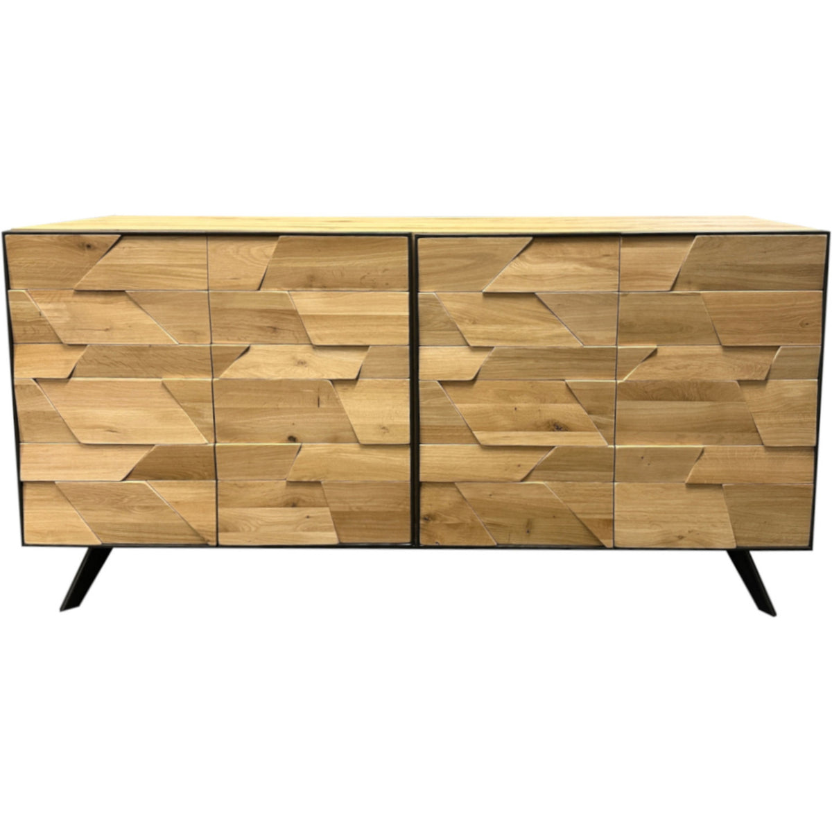 Enfilade Capla 4 portes 220 cm en chêne massif — photo produit