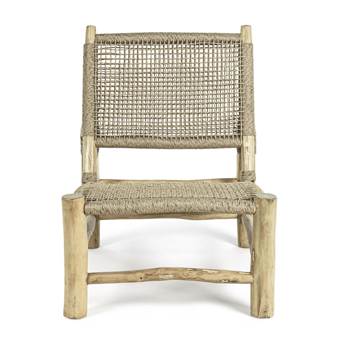Ensemble de jardin LES TENDANCES Landry en bois naturel avec 1 canapé et 2 fauteuils