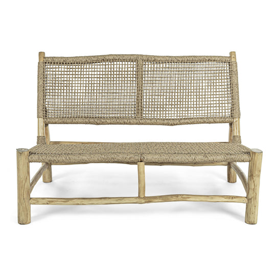 Ensemble de jardin LES TENDANCES Landry en bois naturel avec 1 canapé et 2 fauteuils