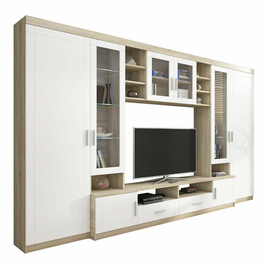 Ensemble de salon MOBILIER 1  Bacces (Sonoma chêne + Blanc) — photo produit