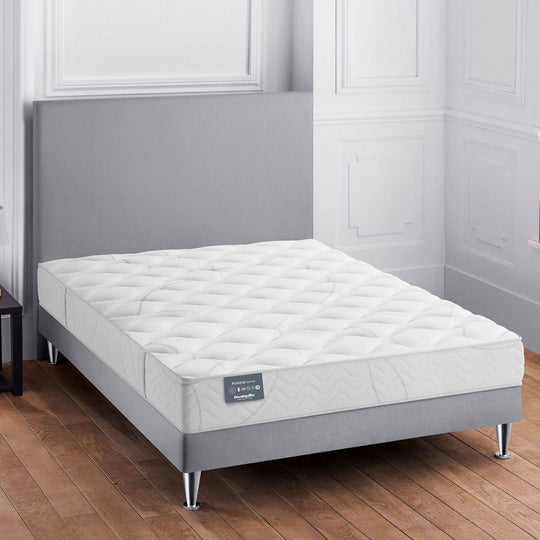 Ensemble sommier et matelas Latex DUNLOPILLO Roxane 140x190cm avec pieds — photo produit