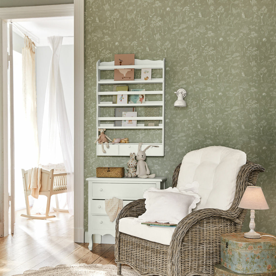 Étagère murale LOBERON Carbondale en bois blanc — photo produit