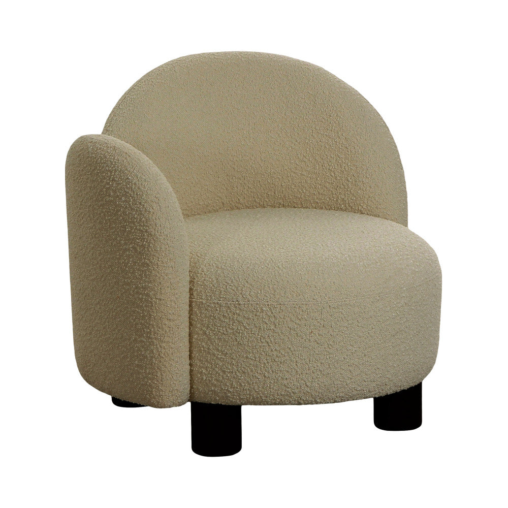 Fauteuil HONOLULU accoudoir gauche en tissu bouclette Drawer- Léger défaut