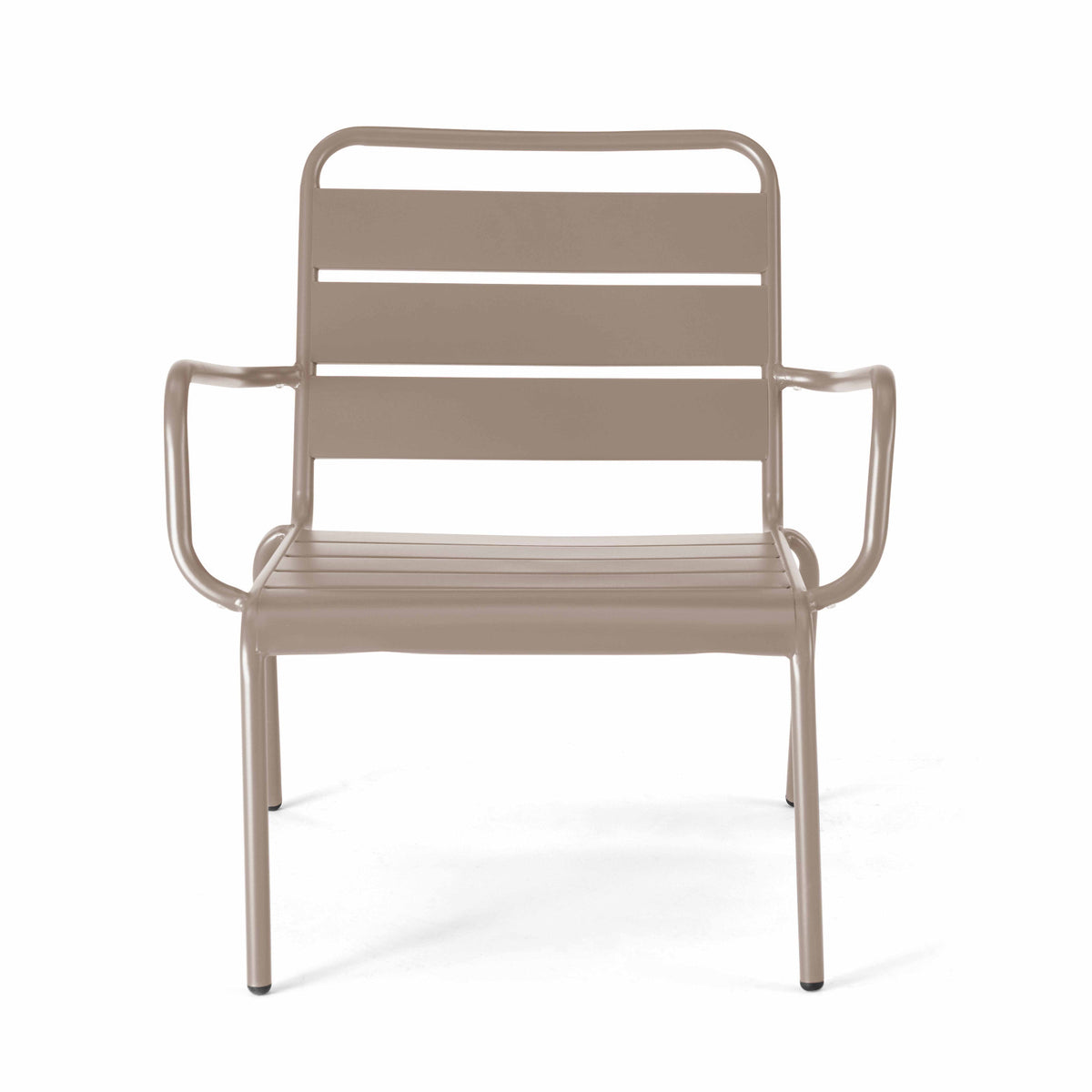 Lot de 2 fauteuils bas de jardin Oviala en metal