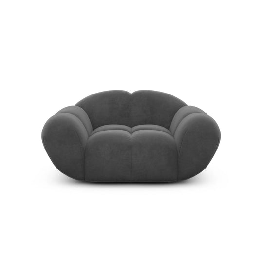 Fauteuil ICONX STUDIOS Sueno en velours anthracite