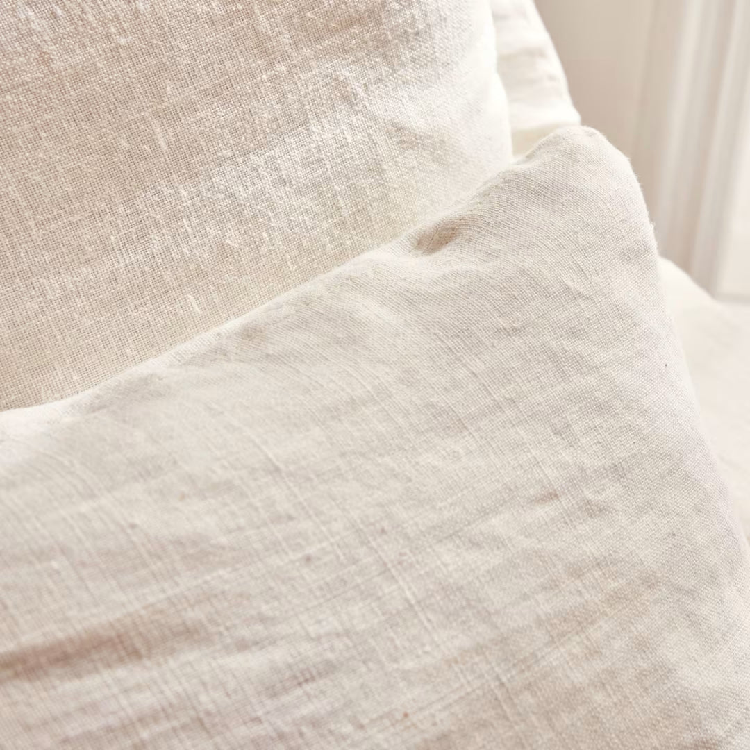 Fauteuil KIPLI Palm en lin écru