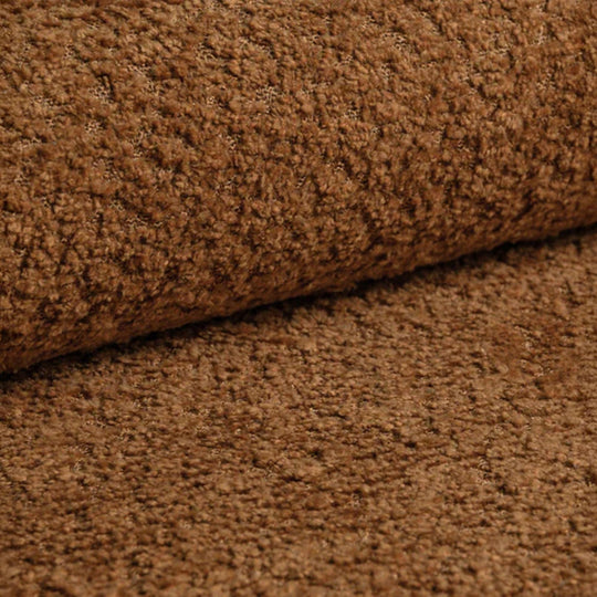 Fauteuil pivotant MICADONI Letizia en tissu bouclé miel