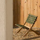 Fauteuil pliable KAVE HOME Chabeli bois d'acacia et corde verte