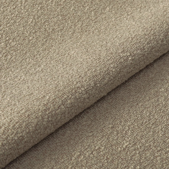 Fauteuil SIA HOME Alya tissu bouclette taupe