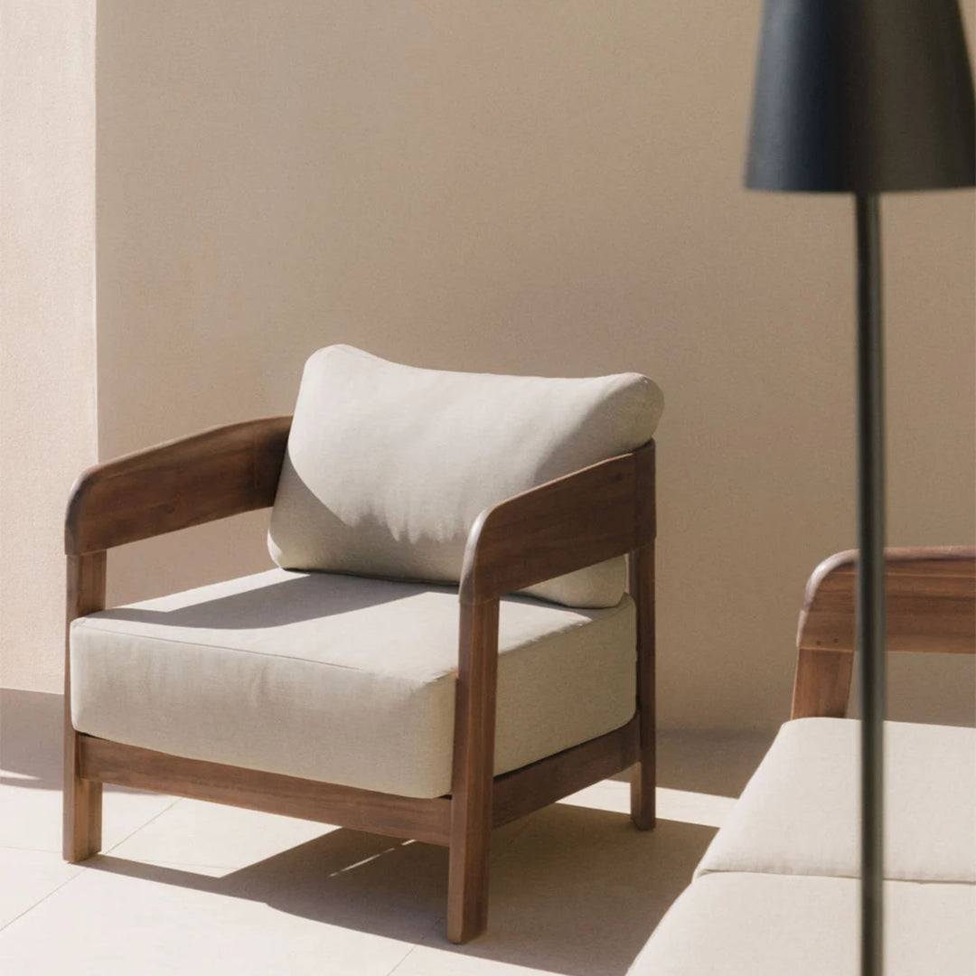 Fauteuil SKLUM Uleno en bois d'Acacia Brun foncé