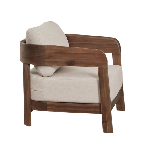 Fauteuil SKLUM Uleno en bois d'Acacia Brun foncé