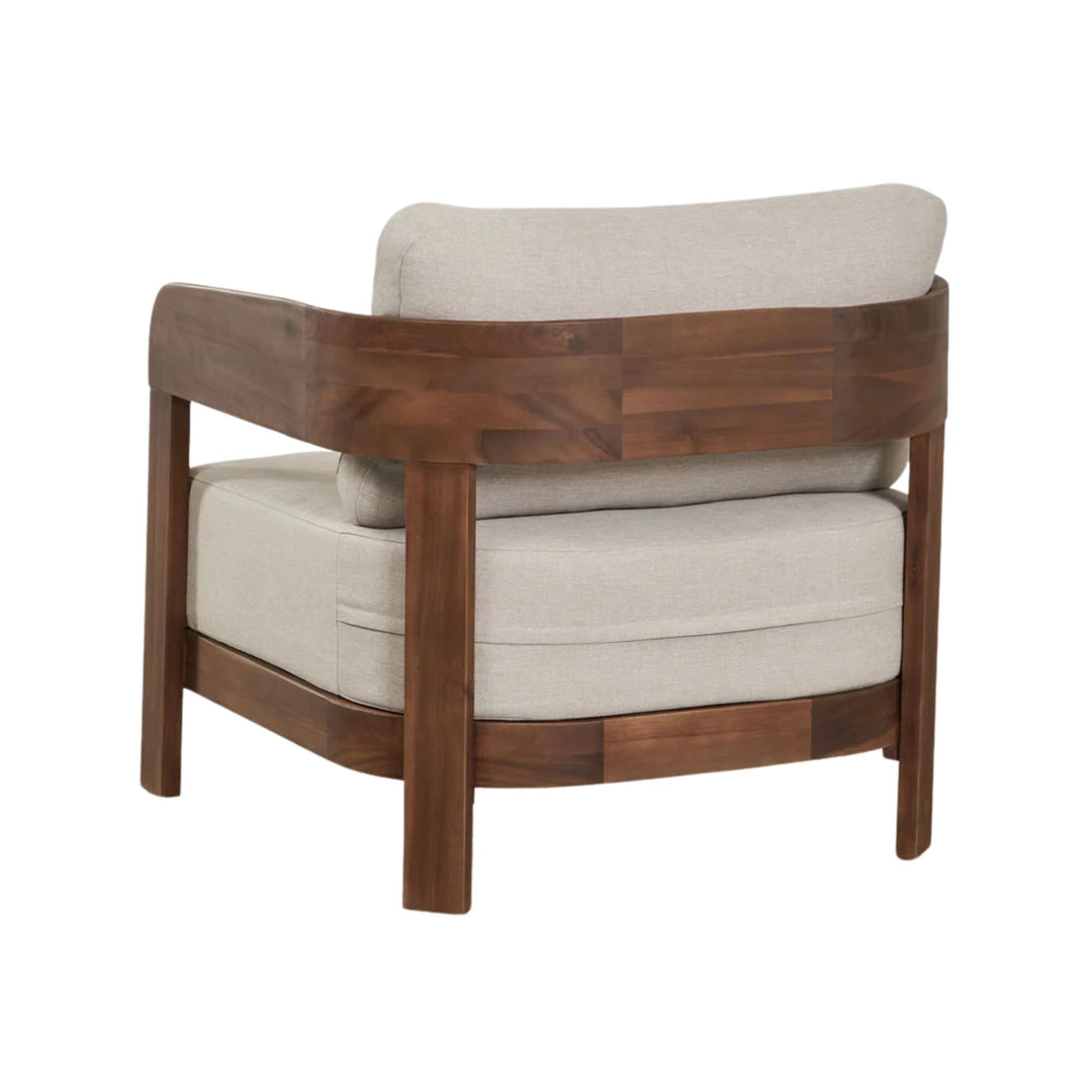 Fauteuil SKLUM Uleno en bois d'Acacia Brun foncé