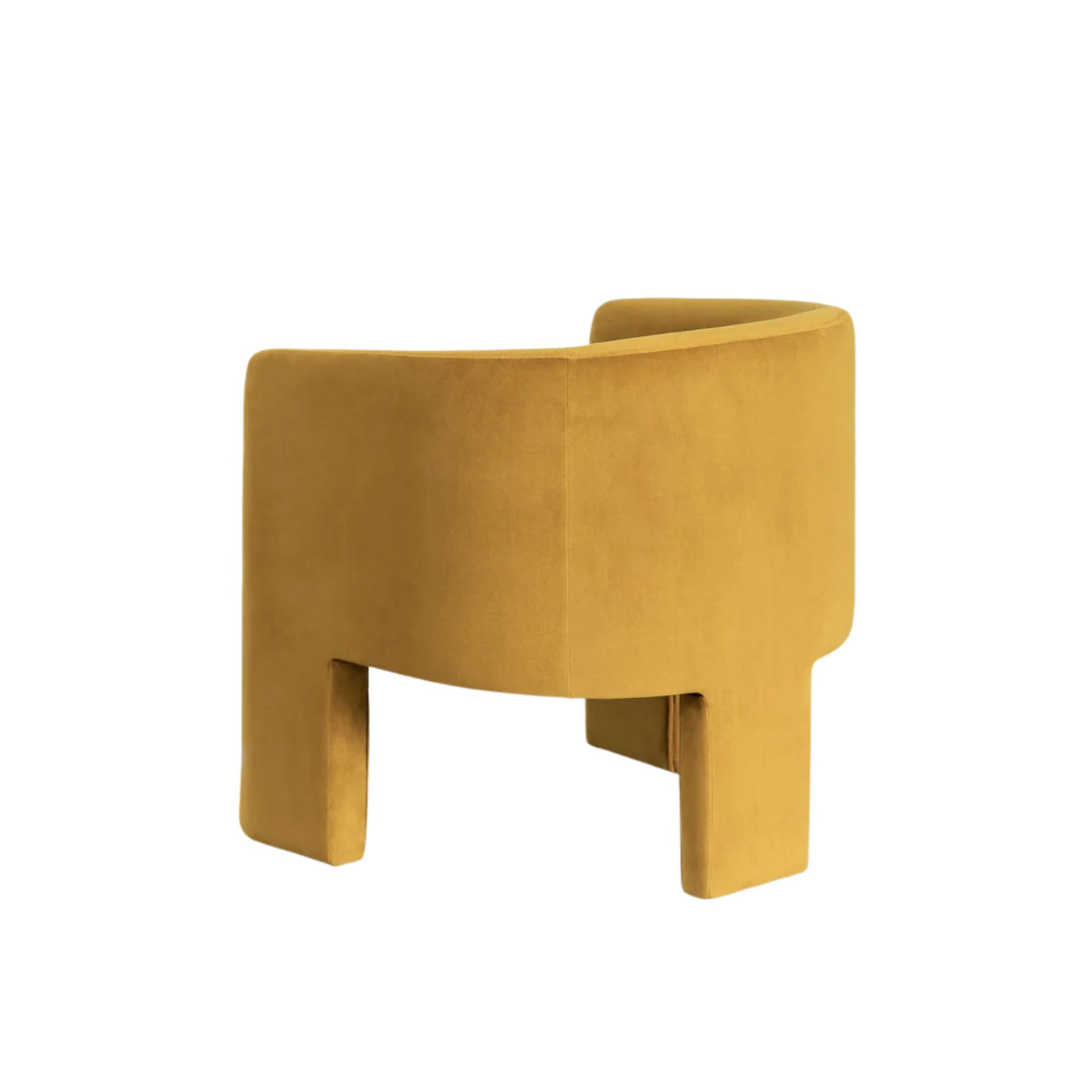 Fauteuil SKLUM Xastru en velours Moutarde