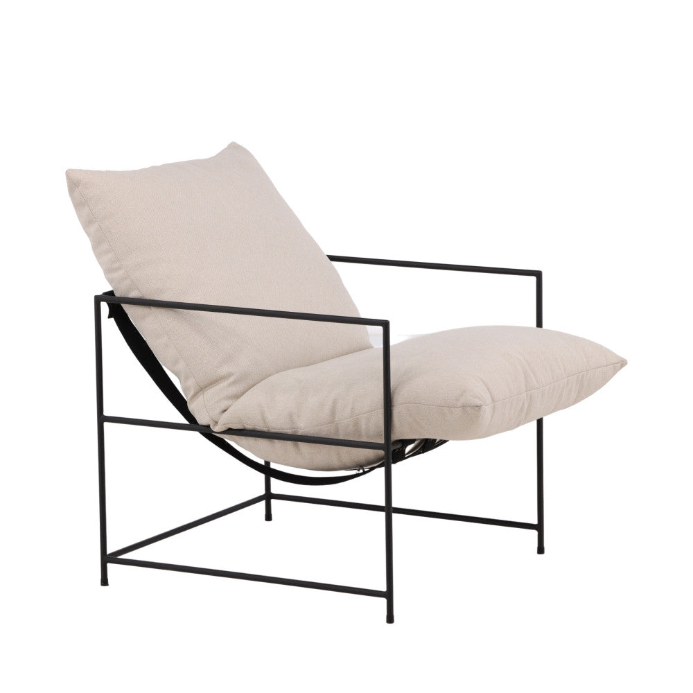 Fauteuil SEDALIA en tissu et métal DRAWER