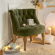 Fauteuil ARDILLEUX Vert et Marron LOBERON — photo produit