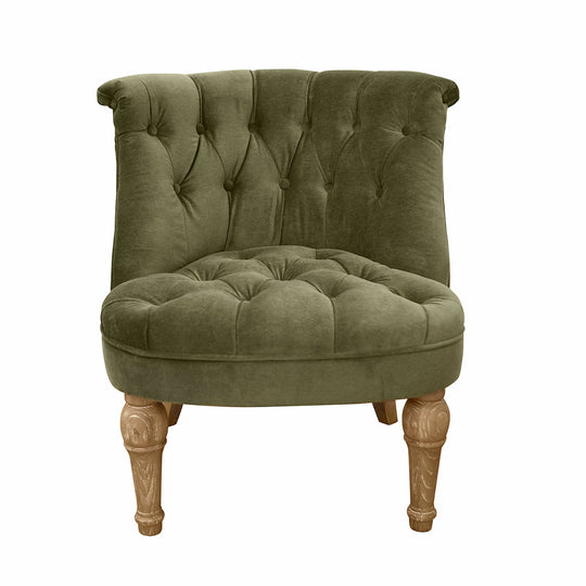 Fauteuil ARDILLEUX Vert et Marron LOBERON — photo produit