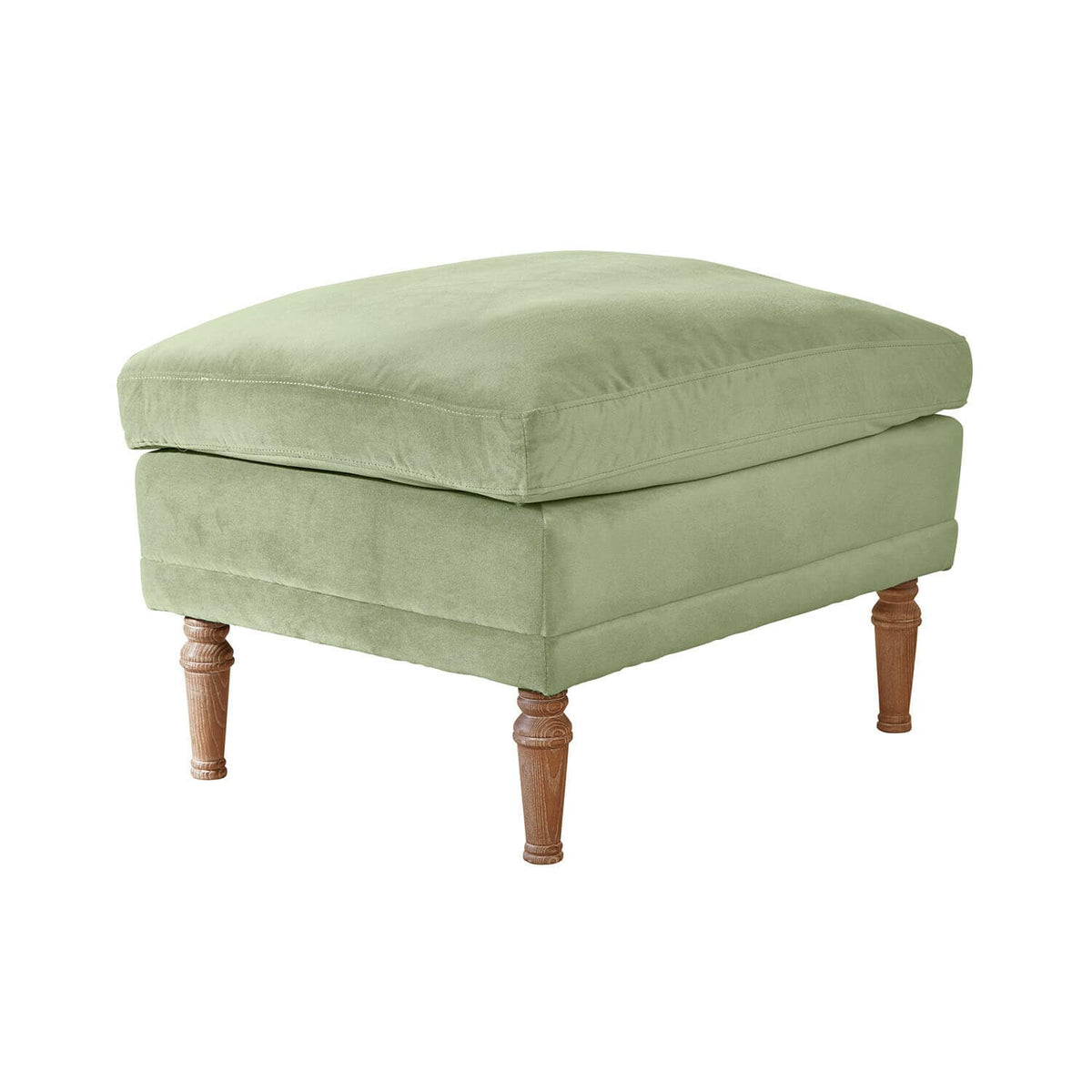 Fauteuil avec repose-pieds LOBERON vert clair Éclat Émeraude — photo produit
