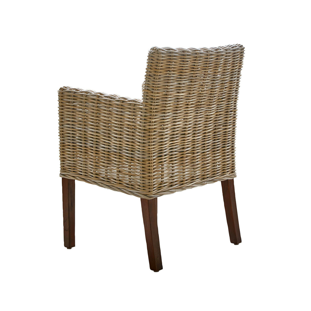 Lot de 4 fauteuil LOBERON Forêt Douce en rotin tressé — photo produit